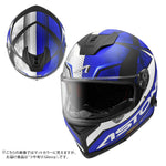 バイクフルフェイスヘルメット ASTONE(アストン) GTB800 ABS インナーシールド装備 グラフィック BLACK/AO11 BLUE