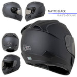 バイクフルフェイスヘルメット NIKKO(ニッコー) N-805 インナーシールド装備