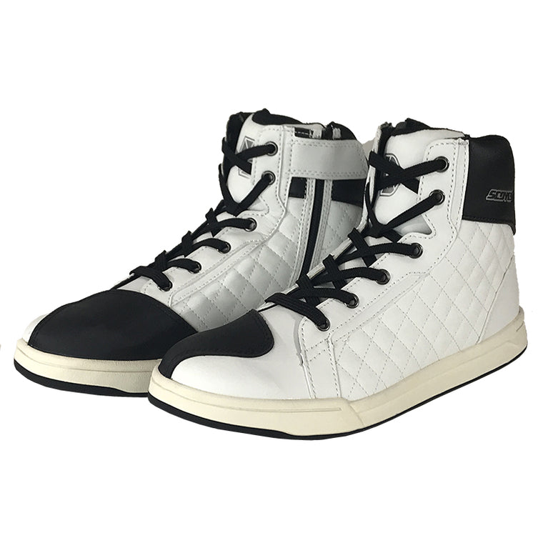 決算限定特価 ライディングシューズ  【SCOYCO】カジュアルライディングシューズ ホワイト【MT052】