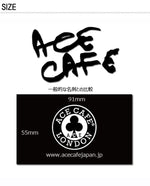 ACE CAFE LONDON デカール ブラッシュフォント ACE-N013DE