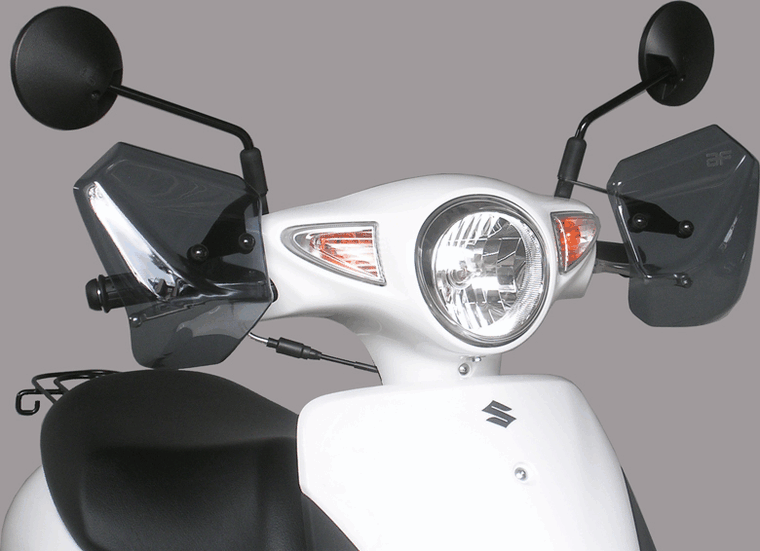 旭風防 ナックルバイザー バイク用 スクーターシリーズ スズキ レッツ/レッツG(JBH-CA4AA) ナックルバイザー HN-01