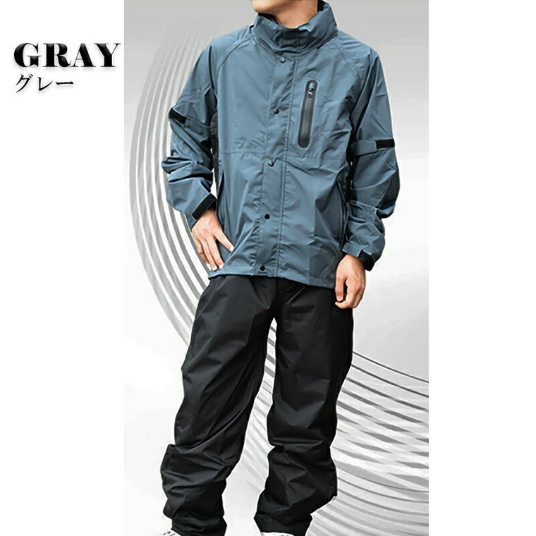 WIDE SOURCE 軽量ストレッチレインスーツ HR-002
