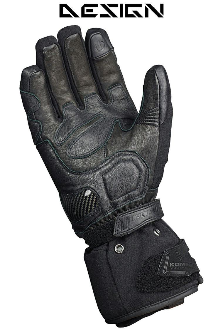 KOMINE GTX CEツアラーウィンターグローブ-アテルイ GK-814