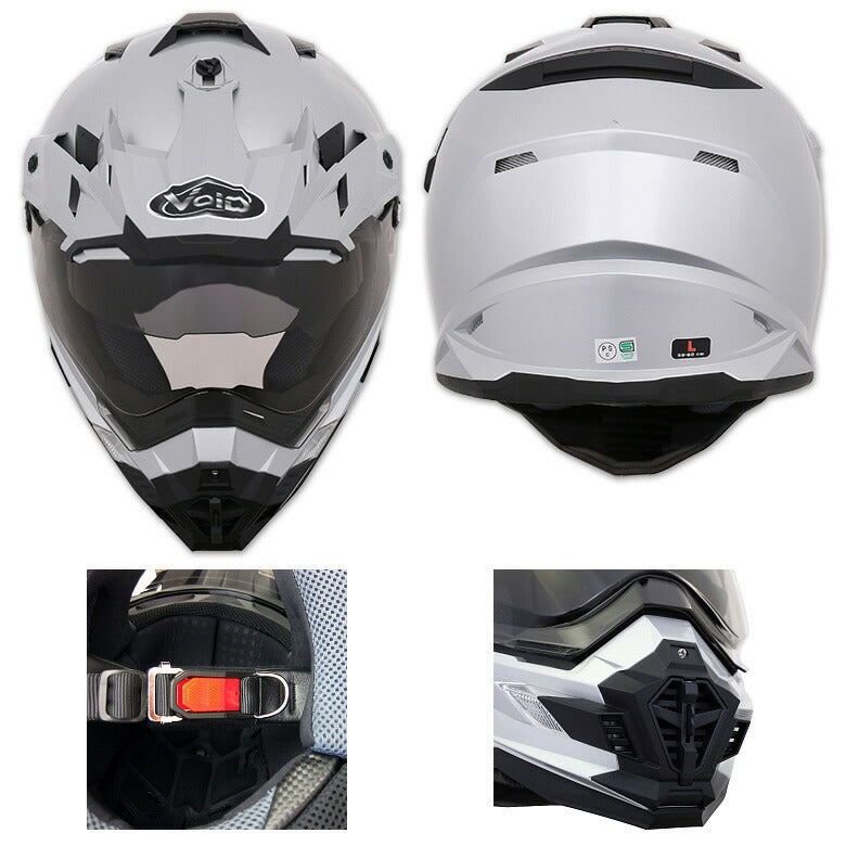 AGV AX9 オフロード ヘルメット 交換用 シルバーミラー シールド